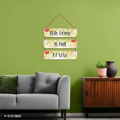 DeCorner Decorative Wooden Printed all Hanger | Wall Decor for Living Room | Wall Hangings for Home Decoration | Bedroom Wall Decor | Wooden Wall Hangings Home.(This Home is full of love)-thumb4