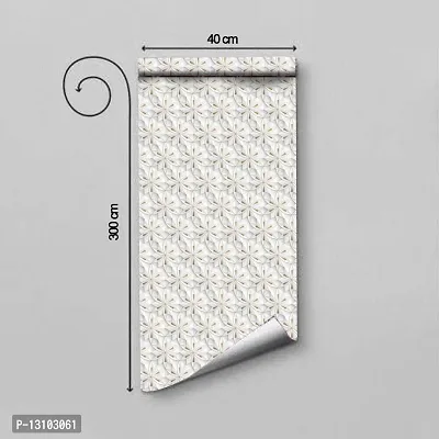 WALLWEAR - Self Adhesive Wallpaper For Walls And Wall Sticker For Home D&eacute;cor (CircleFlower) Extra Large Size (300x40cm) 3D Wall Papers For Bedroom, Livingroom, Kitchen, Hall, Office Etc Decorations-thumb2