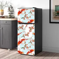 Self Adhesive Fridge Sticker Single/Double Door Full Size (160x60) Cm Fridge Stickers | Refrigerator Wall Stickers for Kitchen Decoration | Sticker for Fridge Door (CatFish)-thumb2