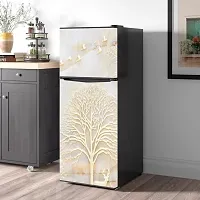 Self Adhesive Fridge Sticker Single/Double Door Full Size (160x60) Cm Fridge Stickers | Refrigerator Wall Stickers for Kitchen Decoration | Sticker for Fridge Door (SkyWorld)-thumb3