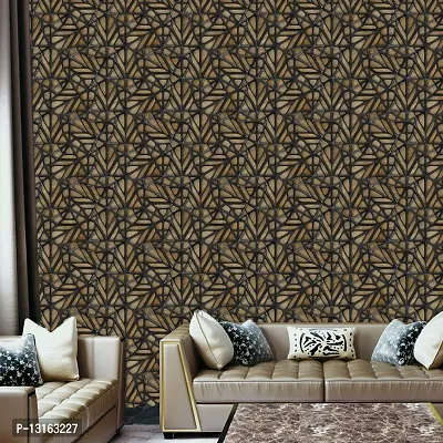 Self Adhesive Wallpapers (BrownJangla) Wall Stickers Extra Large (300x40cm) for Bedroom | Livingroom | Kitchen | Hall Etc-thumb3