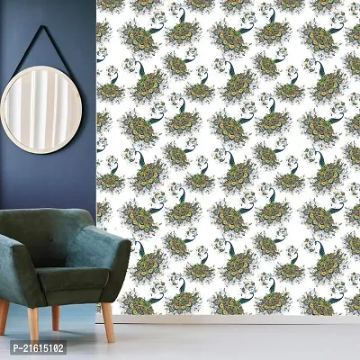 DeCorner - Self Adhesive Wallpaper for Walls (Peacock) Extra Large Size (300x40) Cm Wall Stickers for Bedroom | Wall Stickers for Living Room | Wall Stickers for Kitchen | Pack of-1-thumb3