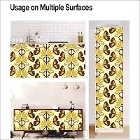 WALLWEAR - Self Adhesive Wallpaper For Walls And Wall Sticker For Home D&eacute;cor (YellowButterfly) Extra Large Size (300x40cm) 3D Wall Papers For Bedroom, Livingroom, Kitchen, Hall, Office Etc Decorations-thumb4