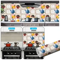 DeCorner-Wallpaper for Kitchen Waterproof | Wallpaper for Kitchen Oil Proof |Kitchen Wallpaper Size (40x200) Cm Decorations Kitchen Self Wallpaper Wall Stickers for Kitchen Wall Fruit wali Tile-thumb2