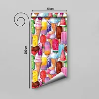 WALLWEAR - Self Adhesive Wallpaper For Walls And Wall Sticker For Home D&eacute;cor (Kulfi) Extra Large Size (300x40cm) 3D Wall Papers For Bedroom, Livingroom, Kitchen, Hall, Office Etc Decorations-thumb1