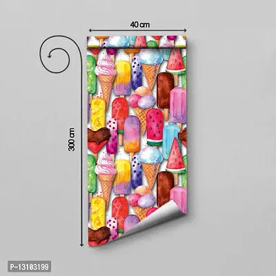 WALLWEAR - Self Adhesive Wallpaper For Walls And Wall Sticker For Home D&eacute;cor (Kulfi) Extra Large Size (300x40cm) 3D Wall Papers For Bedroom, Livingroom, Kitchen, Hall, Office Etc Decorations-thumb2