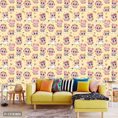 WALLWEAR - Self Adhesive Wallpaper For Walls And Wall Sticker For Home D&eacute;cor (CuteKitty) Extra Large Size (300x40cm) 3D Wall Papers For Bedroom, Livingroom, Kitchen, Hall, Office Etc Decorations-thumb3