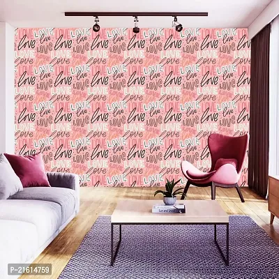 DeCorner - Self Adhesive Wallpaper for Walls (PinkLove) Extra Large Size (300x40) Cm Wall Stickers for Bedroom | Wall Stickers for Living Room | Wall Stickers for Kitchen | Pack of-1-thumb5