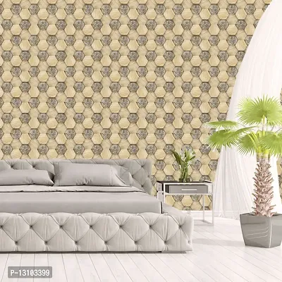 WALLWEAR - Self Adhesive Wallpaper For Walls And Wall Sticker For Home D&eacute;cor (WoodenGems) Extra Large Size (300x40cm) 3D Wall Papers For Bedroom, Livingroom, Kitchen, Hall, Office Etc Decorations-thumb4