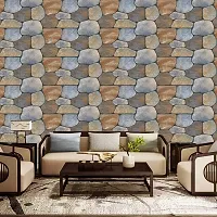 WALLWEAR - Self Adhesive Wallpaper For Walls And Wall Sticker For Home D&eacute;cor (MotaPatthar) Extra Large Size (300x40cm) 3D Wall Papers For Bedroom, Livingroom, Kitchen, Hall, Office Etc Decorations-thumb3