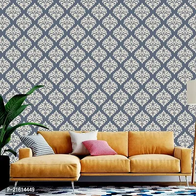 DeCorner - Self Adhesive Wallpaper for Walls (BlueStencil) Extra Large Size (300x40) Cm Wall Stickers for Bedroom | Wall Stickers for Living Room | Wall Stickers for Kitchen | Pack of-1-thumb5