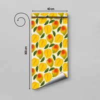 Self Adhesive Wallpapers (Mango) Wall Stickers Extra Large (300x40cm) for Bedroom | Livingroom | Kitchen | Hall Etc-thumb1