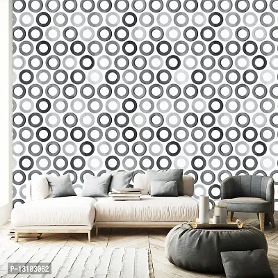 WALLWEAR - Self Adhesive Wallpaper For Walls And Wall Sticker For Home D&eacute;cor (CircleWall) Extra Large Size (300x40cm) 3D Wall Papers For Bedroom, Livingroom, Kitchen, Hall, Office Etc Decorations-thumb3