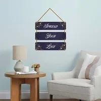 DeCorner Decorative Wooden Printed all Hanger | Wall Decor for Living Room | Wall Hangings for Home Decoration | Bedroom Wall Decor | Wooden Wall Hangings Home.(Spread Your Love)-thumb4