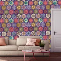 DeCorner - Self Adhesive Wallpaper for Walls (HexagunArt) Extra Large Size (300x40) Cm Wall Stickers for Bedroom | Wall Stickers for Living Room | Wall Stickers for Kitchen | Pack of-1-thumb2