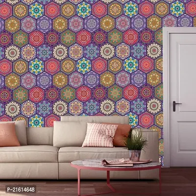 DeCorner - Self Adhesive Wallpaper for Walls (HexagunArt) Extra Large Size (300x40) Cm Wall Stickers for Bedroom | Wall Stickers for Living Room | Wall Stickers for Kitchen | Pack of-1-thumb3