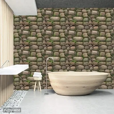 DeCorner - Self Adhesive Wallpaper for Walls (Riverstone) Extra Large Size (300x40) Cm Wall Stickers for Bedroom | Wall Stickers for Living Room | Wall Stickers for Kitchen | Pack of-1-thumb5