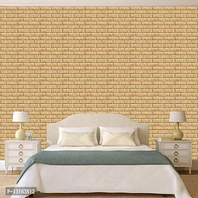 Self Adhesive Wallpapers (ShadeBrick) Wall Stickers Extra Large (300x40cm) for Bedroom | Livingroom | Kitchen | Hall Etc-thumb3