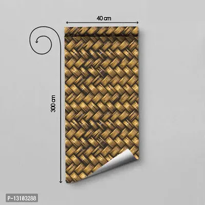 WALLWEAR - Self Adhesive Wallpaper For Walls And Wall Sticker For Home D&eacute;cor (PuraniChatai) Extra Large Size (300x40cm) 3D Wall Papers For Bedroom, Livingroom, Kitchen, Hall, Office Etc Decorations-thumb2