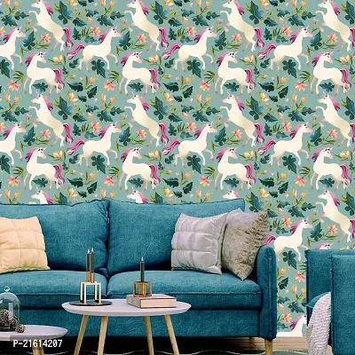 DeCorner - Self Adhesive Wallpaper for Walls (WhiteUnicorn) Extra Large Size (300x40) Cm Wall Stickers for Bedroom | Wall Stickers for Living Room | Wall Stickers for Kitchen | Pack of-1-thumb3