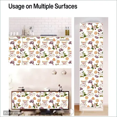 Self Adhesive Wallpapers (Bakery) Wall Stickers Extra Large (300x40cm) for Bedroom | Livingroom | Kitchen | Hall Etc-thumb5