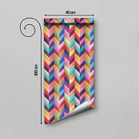 Self Adhesive Wallpapers (RainbowStrip) Wall Stickers Extra Large (300x40cm) for Bedroom | Livingroom | Kitchen | Hall Etc-thumb1