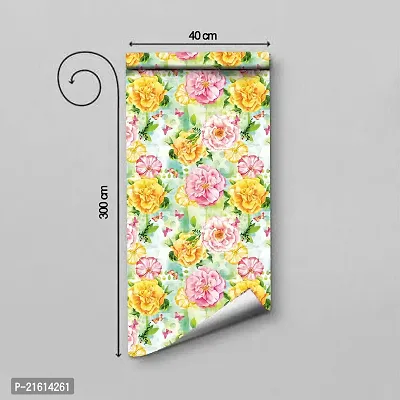 DeCorner - Self Adhesive Wallpaper for Walls (Blossom Flower) Extra Large Size (300x40) Cm Wall Stickers for Bedroom | Wall Stickers for Living Room | Wall Stickers for Kitchen | Pack of-1-thumb2