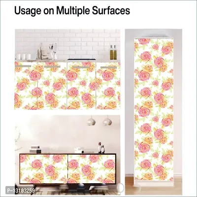 WALLWEAR - Self Adhesive Wallpaper For Walls And Wall Sticker For Home D&eacute;cor (PaperRose) Extra Large Size (300x40cm) 3D Wall Papers For Bedroom, Livingroom, Kitchen, Hall, Office Etc Decorations-thumb5