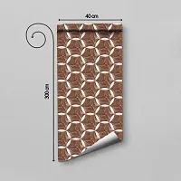 WALLWEAR - Self Adhesive Wallpaper For Walls And Wall Sticker For Home D&eacute;cor (WoodStar) Extra Large Size (300x40cm) 3D Wall Papers For Bedroom, Livingroom, Kitchen, Hall, Office Etc Decorations-thumb1