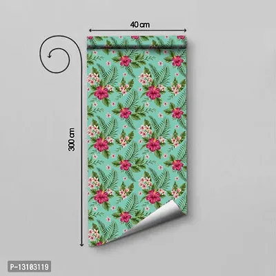 WALLWEAR - Self Adhesive Wallpaper For Walls And Wall Sticker For Home D&eacute;cor (GardenFlower) Extra Large Size (300x40cm) 3D Wall Papers For Bedroom, Livingroom, Kitchen, Hall, Office Etc Decorations-thumb2