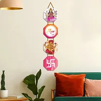 DeCorner Decorative Wooden Printed all Hanger | Wall Hanging Decor | Wall Decor | Wall Decorative Showpiece | Religious Decor (30x30) Cm Wall Decor Hanging (Shubh laabh)-thumb4