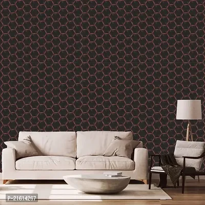 DeCorner - Self Adhesive Wallpaper for Walls (BlackHoneycomb) Extra Large Size (300x40) Cm Wall Stickers for Bedroom | Wall Stickers for Living Room | Wall Stickers for Kitchen | Pack of-1-thumb3