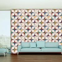 Self Adhesive Wallpapers (4ColorFlower) Wall Stickers Extra Large (300x40cm) for Bedroom | Livingroom | Kitchen | Hall Etc-thumb3