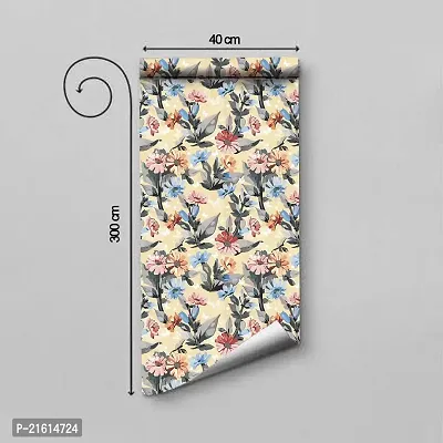 DeCorner - Self Adhesive Wallpaper for Walls (TextureFlower) Extra Large Size (300x40) Cm Wall Stickers for Bedroom | Wall Stickers for Living Room | Wall Stickers for Kitchen | Pack of-1-thumb3