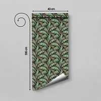 Self Adhesive Wallpapers (BananaLeaf) Wall Stickers Extra Large (300x40cm) for Bedroom | Livingroom | Kitchen | Hall Etc-thumb1