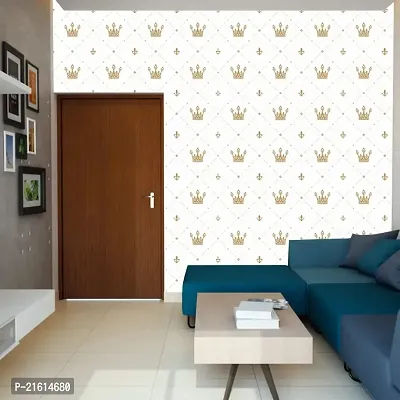 DeCorner - Self Adhesive Wallpaper for Walls (GoldenCrown) Extra Large Size (300x40) Cm Wall Stickers for Bedroom | Wall Stickers for Living Room | Wall Stickers for Kitchen | Pack of-1-thumb5