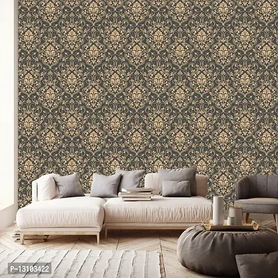 WALLWEAR - Self Adhesive Wallpaper For Walls And Wall Sticker For Home D&eacute;cor (BlackAndGold) Extra Large Size (300x40cm) 3D Wall Papers For Bedroom, Livingroom, Kitchen, Hall, Office Etc Decorations-thumb3