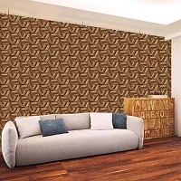 DeCorner - Self Adhesive Wallpaper for Walls (BrownPatti) Extra Large Size (300x40) Cm Wall Stickers for Bedroom | Wall Stickers for Living Room | Wall Stickers for Kitchen | Pack of-1-thumb3