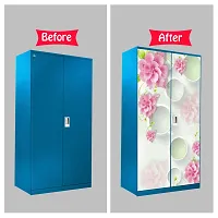 Self Adhesive Almirah Stickers, Wall Stickers, Decorative Sticker Wallpaper for Home Wardrobe Doors (LastFoolAlmira) PVC Vinyl Size Large (39 x 84 Inch)-thumb4