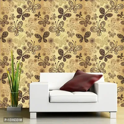 Self Adhesive Wallpapers (GoldenButterfly) Wall Stickers Extra Large (300x40cm) for Bedroom | Livingroom | Kitchen | Hall Etc-thumb3