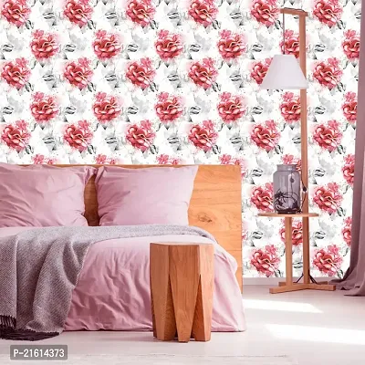 DeCorner - Self Adhesive Wallpaper for Walls (PaintingRose) Extra Large Size (300x40) Cm Wall Stickers for Bedroom | Wall Stickers for Living Room | Wall Stickers for Kitchen | Pack of-1-thumb5