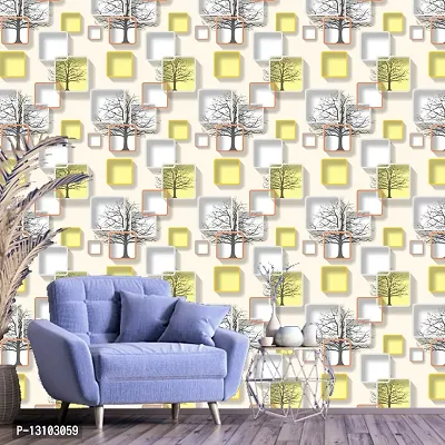 WALLWEAR - Self Adhesive Wallpaper For Walls And Wall Sticker For Home D&eacute;cor (ChokorYellow) Extra Large Size (300x40cm) 3D Wall Papers For Bedroom, Livingroom, Kitchen, Hall, Office Etc Decorations-thumb3