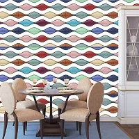 DeCorner - Self Adhesive Wallpaper for Walls (OnionWave) Extra Large Size (300x40) Cm Wall Stickers for Bedroom | Wall Stickers for Living Room | Wall Stickers for Kitchen | Pack of-1-thumb1