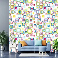 WALLWEAR - Self Adhesive Wallpaper For Walls And Wall Sticker For Home D&eacute;cor (MultiSquares) Extra Large Size (300x40cm) 3D Wall Papers For Bedroom, Livingroom, Kitchen, Hall, Office Etc Decorations-thumb2