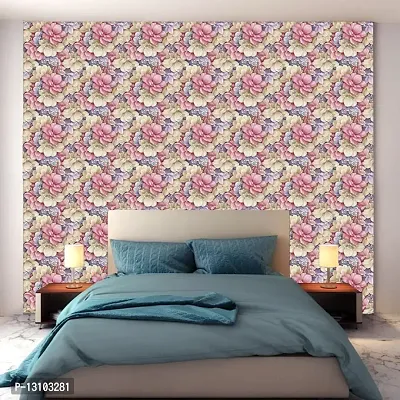 WALLWEAR - Self Adhesive Wallpaper For Walls And Wall Sticker For Home D&eacute;cor (PinkPurple) Extra Large Size (300x40cm) 3D Wall Papers For Bedroom, Livingroom, Kitchen, Hall, Office Etc Decorations-thumb3