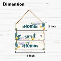 DeCorner Decorative Wooden Printed all Hanger | Wall Decor for Living Room | Wall Hangings for Home Decoration | Bedroom Wall Decor | Wooden Wall Hangings Home.(Home Sweet Home)-thumb2