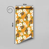 Self Adhesive Wallpapers (ButterflyWithSunflower) Wall Stickers Extra Large (300x40cm) for Bedroom | Livingroom | Kitchen | Hall Etc-thumb1