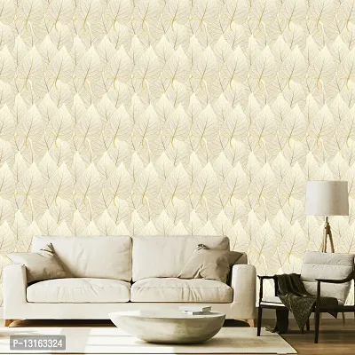 Self Adhesive Wallpapers (GoldenPipleLeaf) Wall Stickers Extra Large (300x40cm) for Bedroom | Livingroom | Kitchen | Hall Etc-thumb3