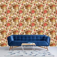 Self Adhesive Wallpapers (VintageRose) Wall Stickers Extra Large (300x40cm) for Bedroom | Livingroom | Kitchen | Hall Etc-thumb2