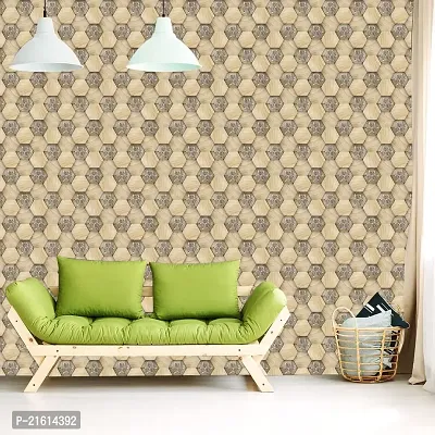 DeCorner - Self Adhesive Wallpaper for Walls (WoodenGems) Extra Large Size (300x40) Cm Wall Stickers for Bedroom | Wall Stickers for Living Room | Wall Stickers for Kitchen | Pack of-1-thumb5